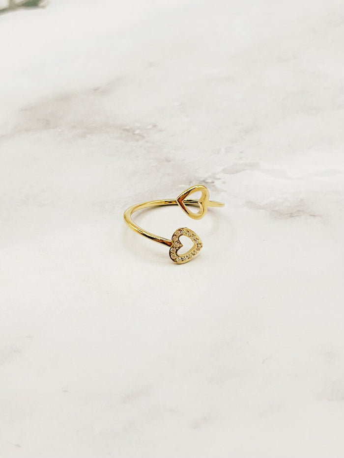 RING "DOUBLE HEART" - Anmolino