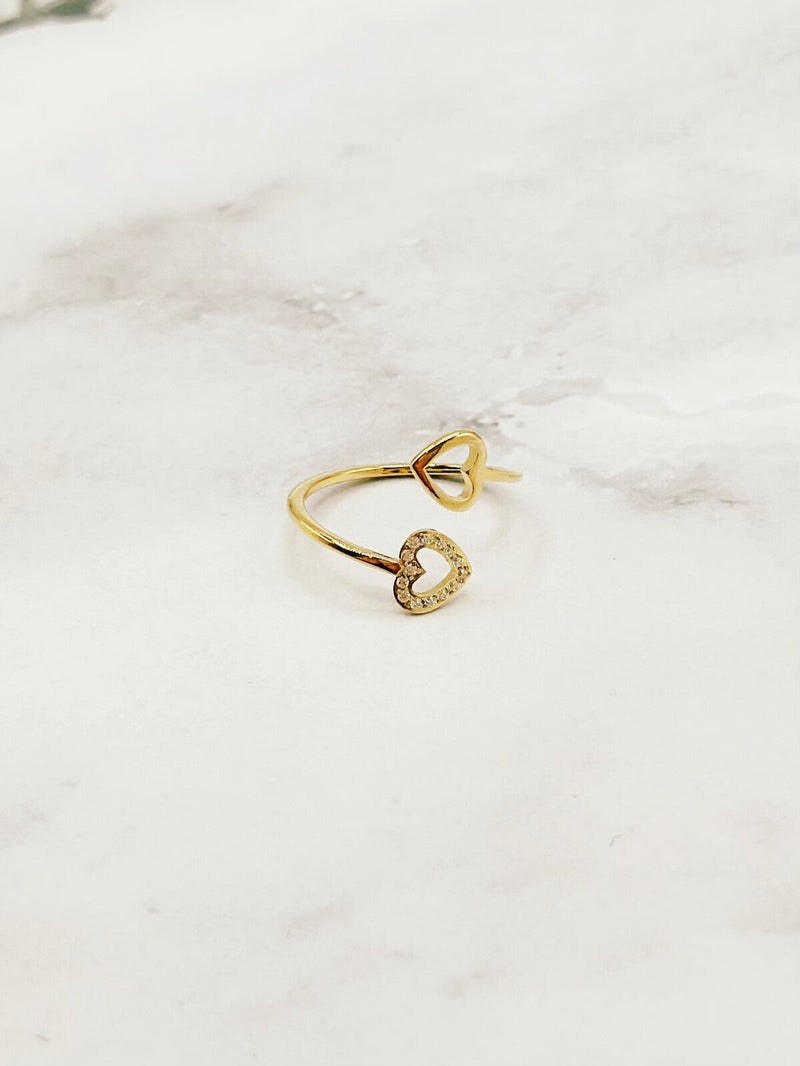 RING "DOUBLE HEART" - Anmolino