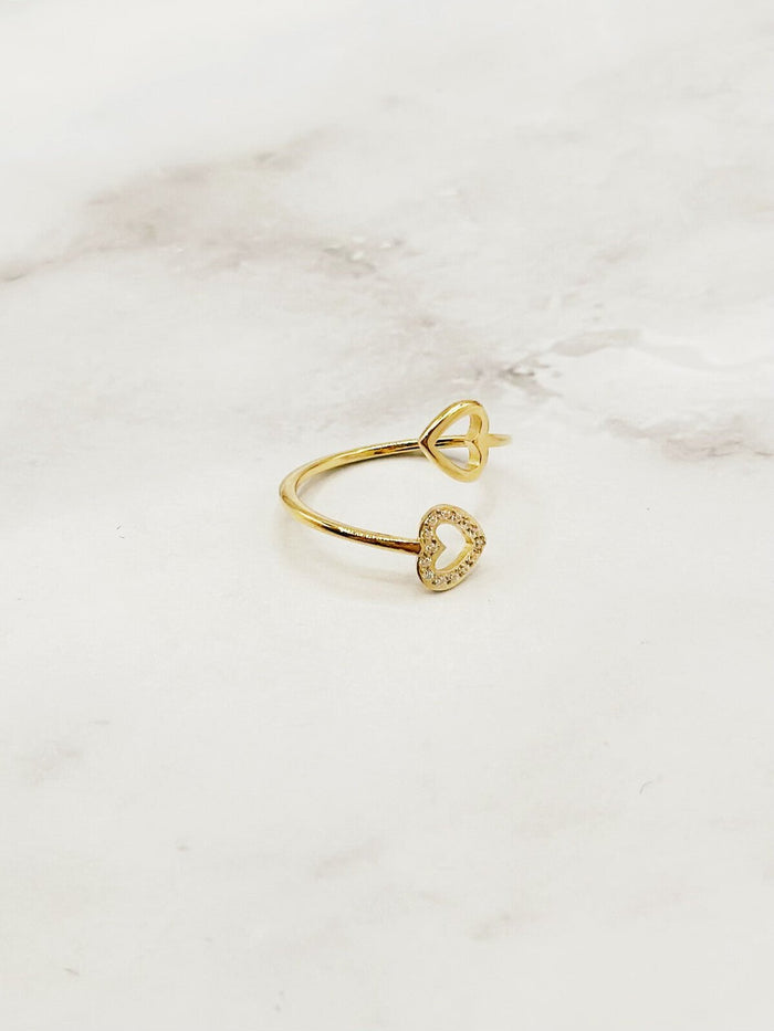 RING "DOUBLE HEART" - Anmolino
