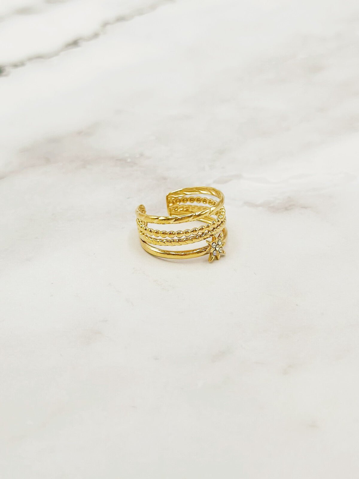 RING "GOLDEN BLOOM" - Anmolino