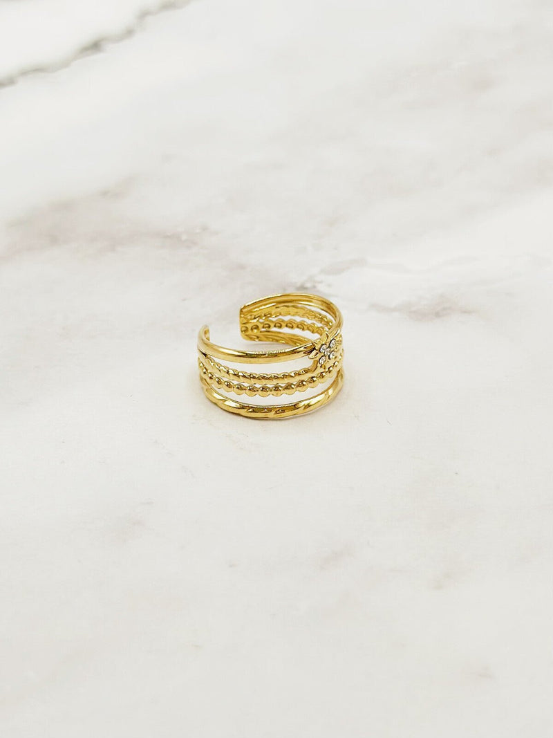RING "GOLDEN BLOOM" - Anmolino