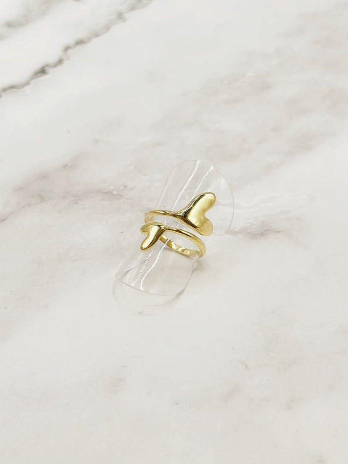 RING "TWIN HEARTS" - Anmolino
