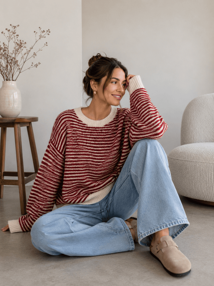 Romy Stripe Knit - Anmolino