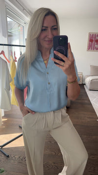 Seidenbluse Kurzarm Tini - Anmolino
