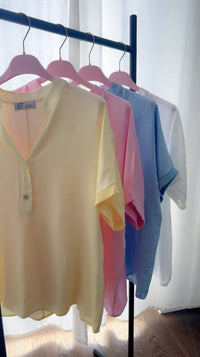 Seidenbluse Kurzarm Tini - Anmolino