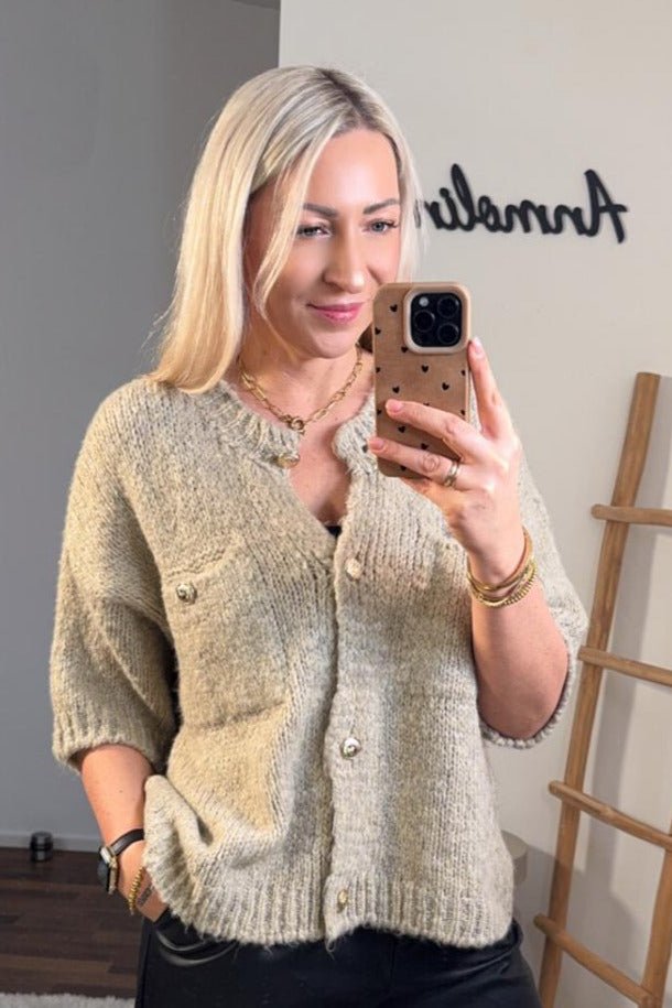 STRICK - CARDIGAN KURZARM MAYA - Anmolino