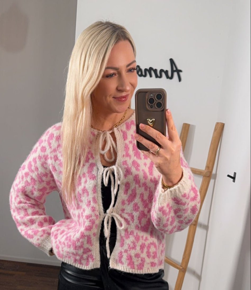 STRICK - CARDIGAN SCHLEIFE LEO - Anmolino
