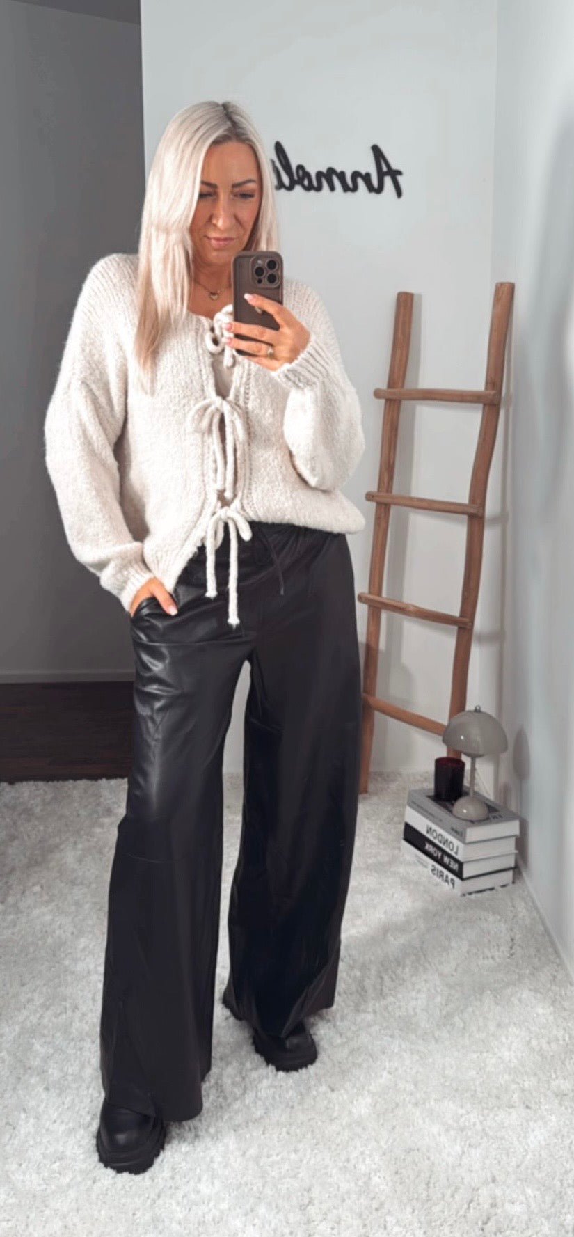 STRICK - CARDIGAN SCHLEIFE LIANA - Anmolino