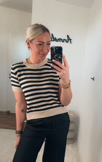 STRICK - TSHIRT STREIFEN - Anmolino