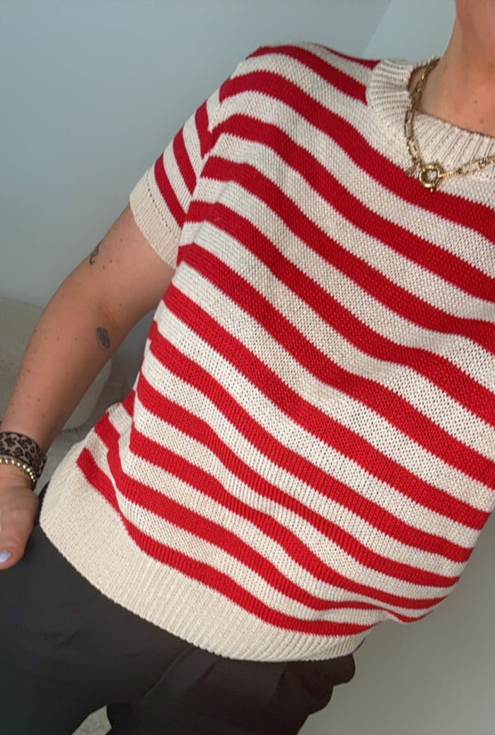 STRICK - TSHIRT STREIFEN - Anmolino