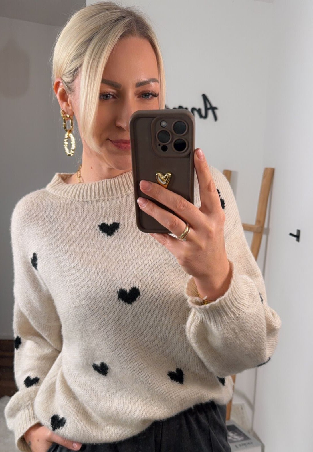 STRICKPULLOVER HERZCHEN - Anmolino