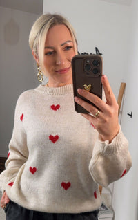 STRICKPULLOVER HERZCHEN - Anmolino