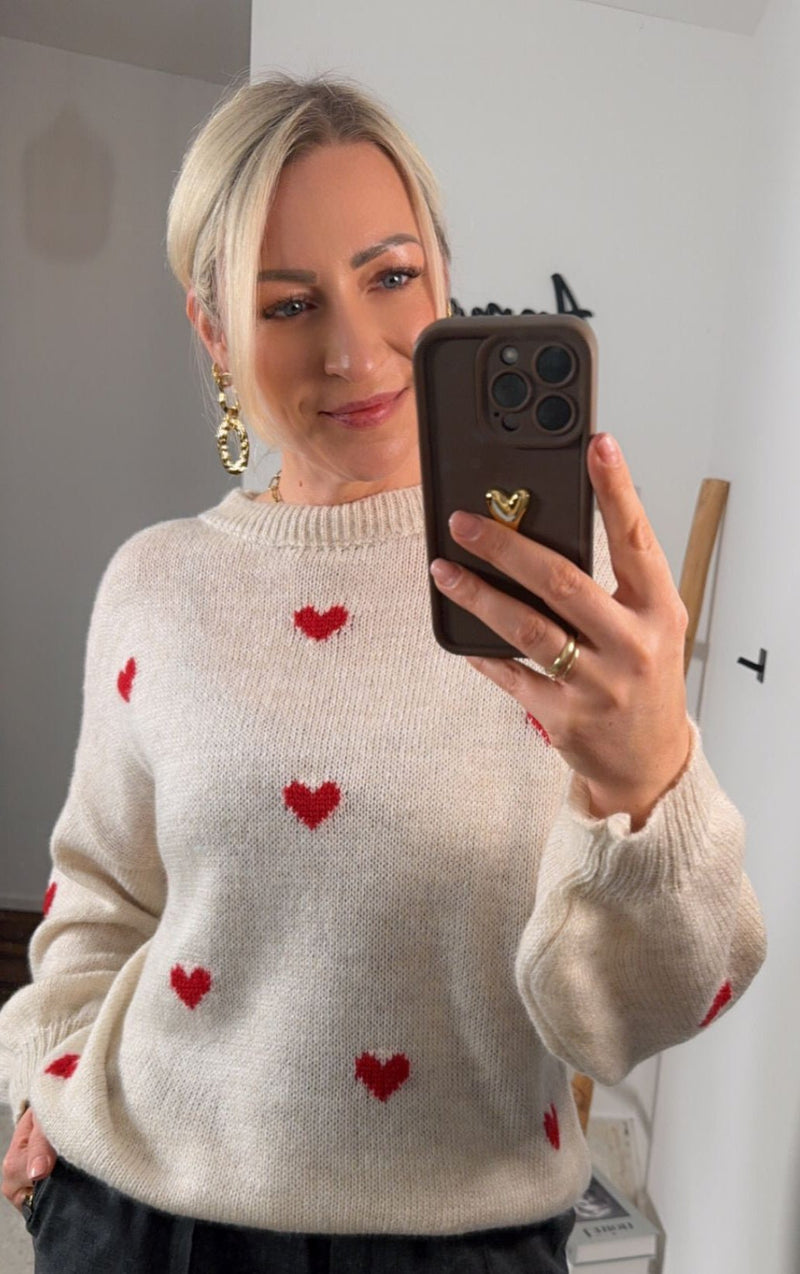 STRICKPULLOVER HERZCHEN - Anmolino