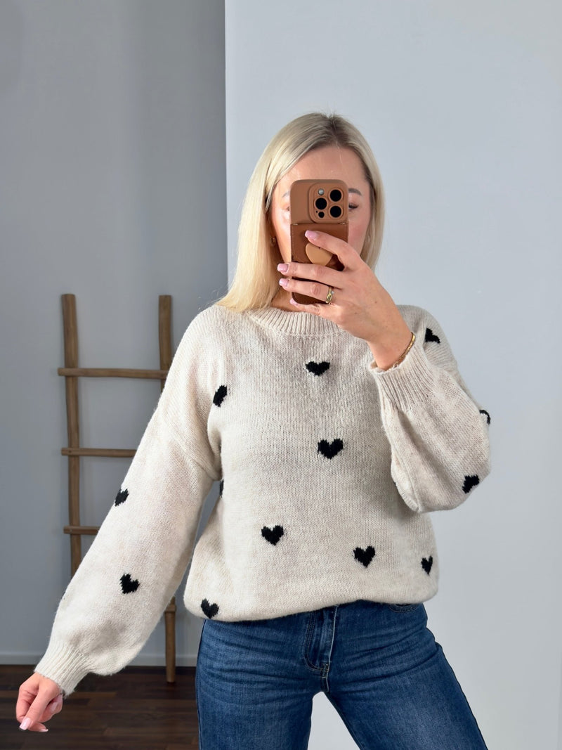 STRICKPULLOVER HERZCHEN - Anmolino