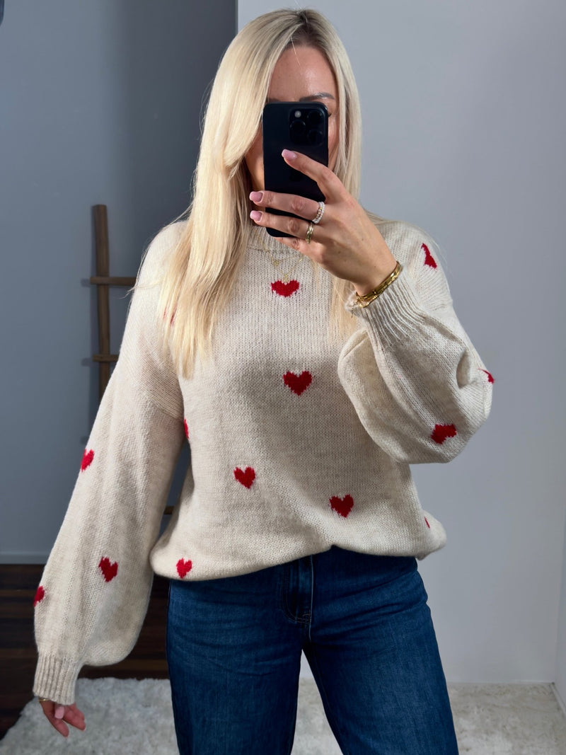 STRICKPULLOVER HERZCHEN - Anmolino