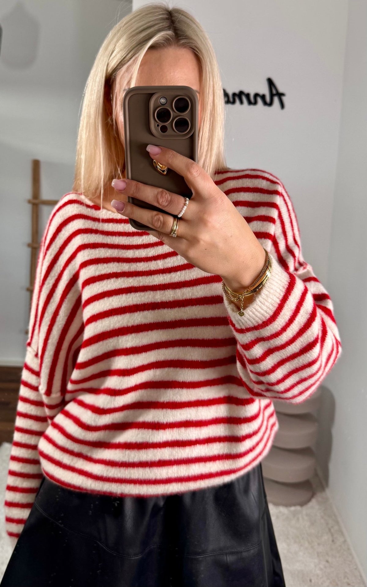 STRICKPULLOVER STREIFEN - Anmolino