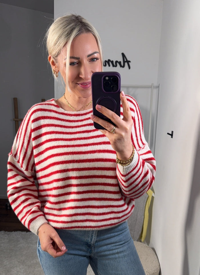 STRICKPULLOVER STREIFEN - Anmolino