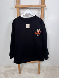 SWEATER APEROLO SCHWARZ MIT PRINT - Anmolino