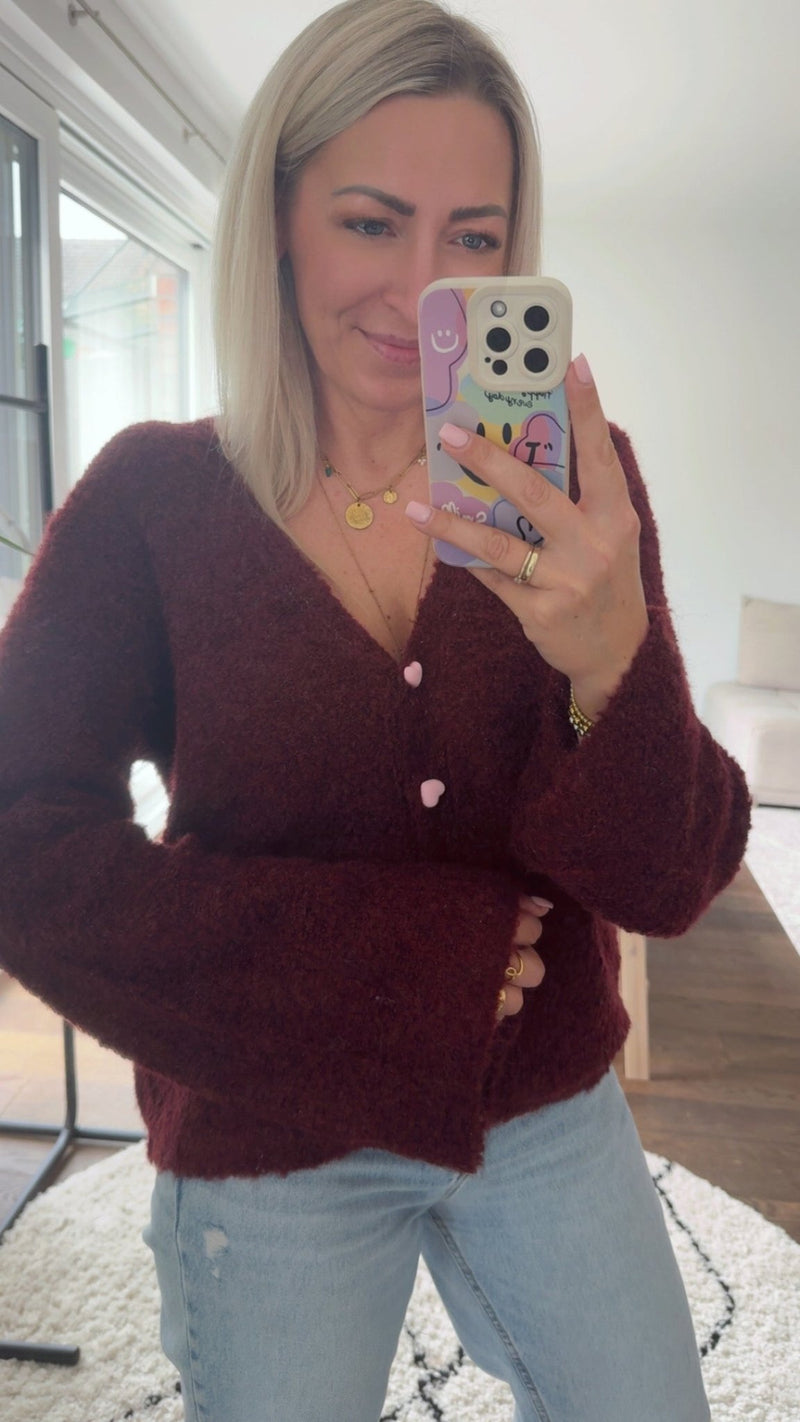 Sweetheart Cozy Cardigan - Anmolino