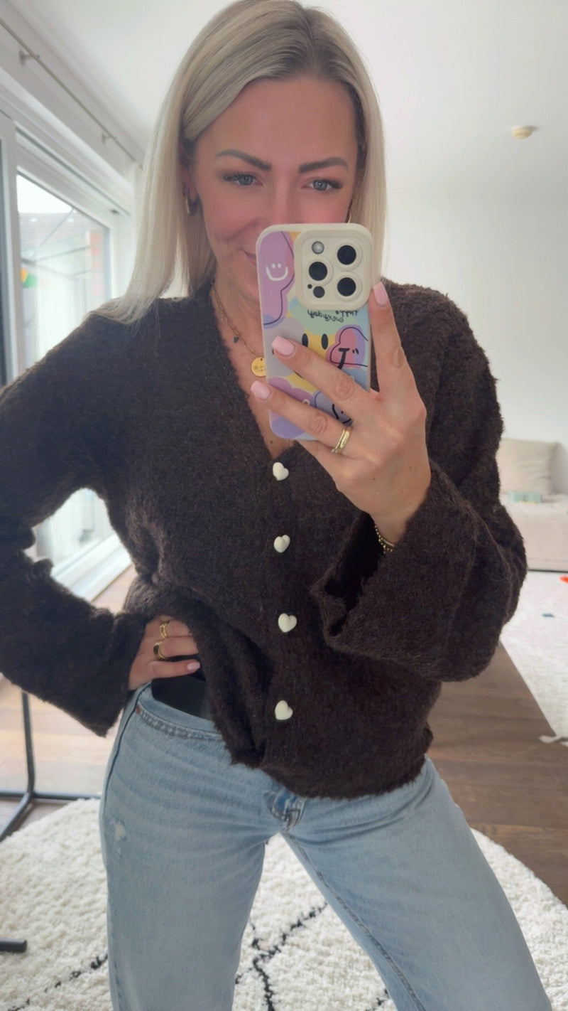 Sweetheart Cozy Cardigan - Anmolino