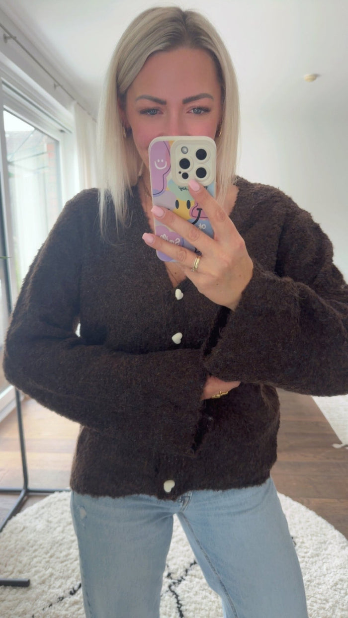 Sweetheart Cozy Cardigan - Anmolino