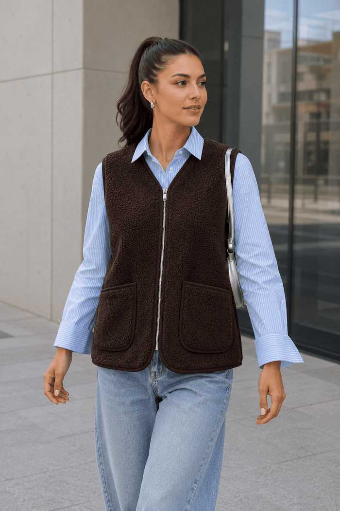 Teddy Zip Vest - Anmolino