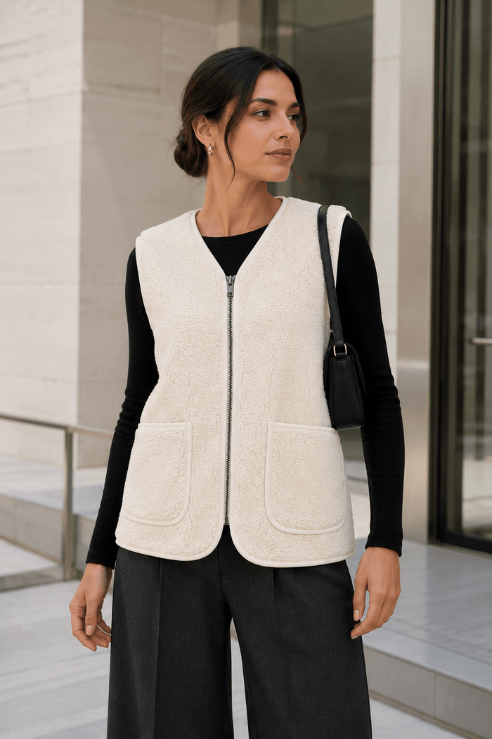Teddy Zip Vest - Anmolino