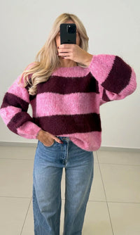 Velvet Stripe Knit - Anmolino