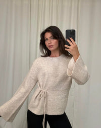 Wickelcardigan „Livia“ mit Bindeband - Anmolino