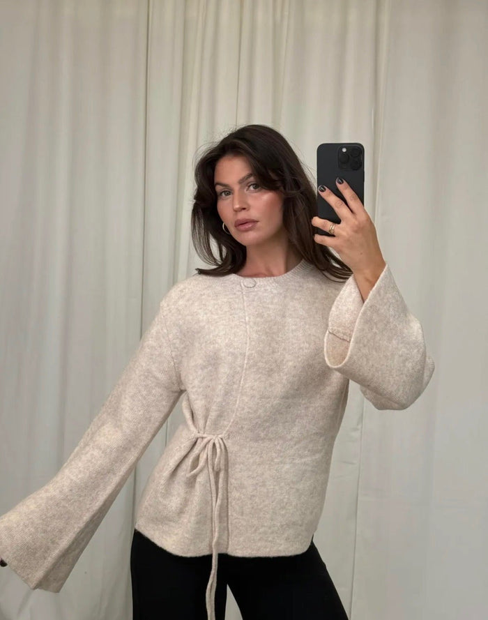 Wickelcardigan „Livia“ mit Bindeband - Anmolino